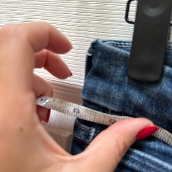 Mother the looker ankle fray high rise skinny jeans 24 blue - Picture 5 of 10